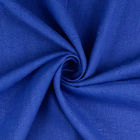 Washed Linen Cotton - Royal Blue