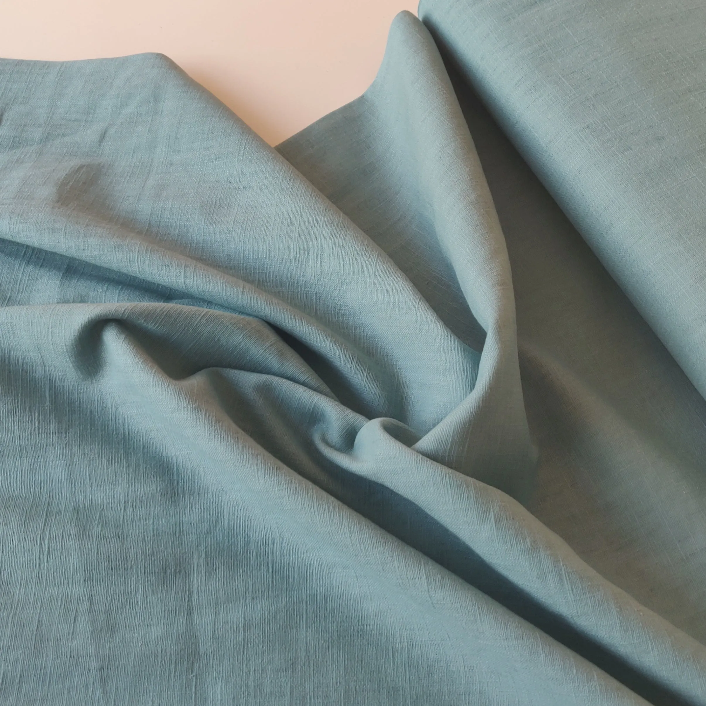 Washed Linen Cotton - Seafoam Green