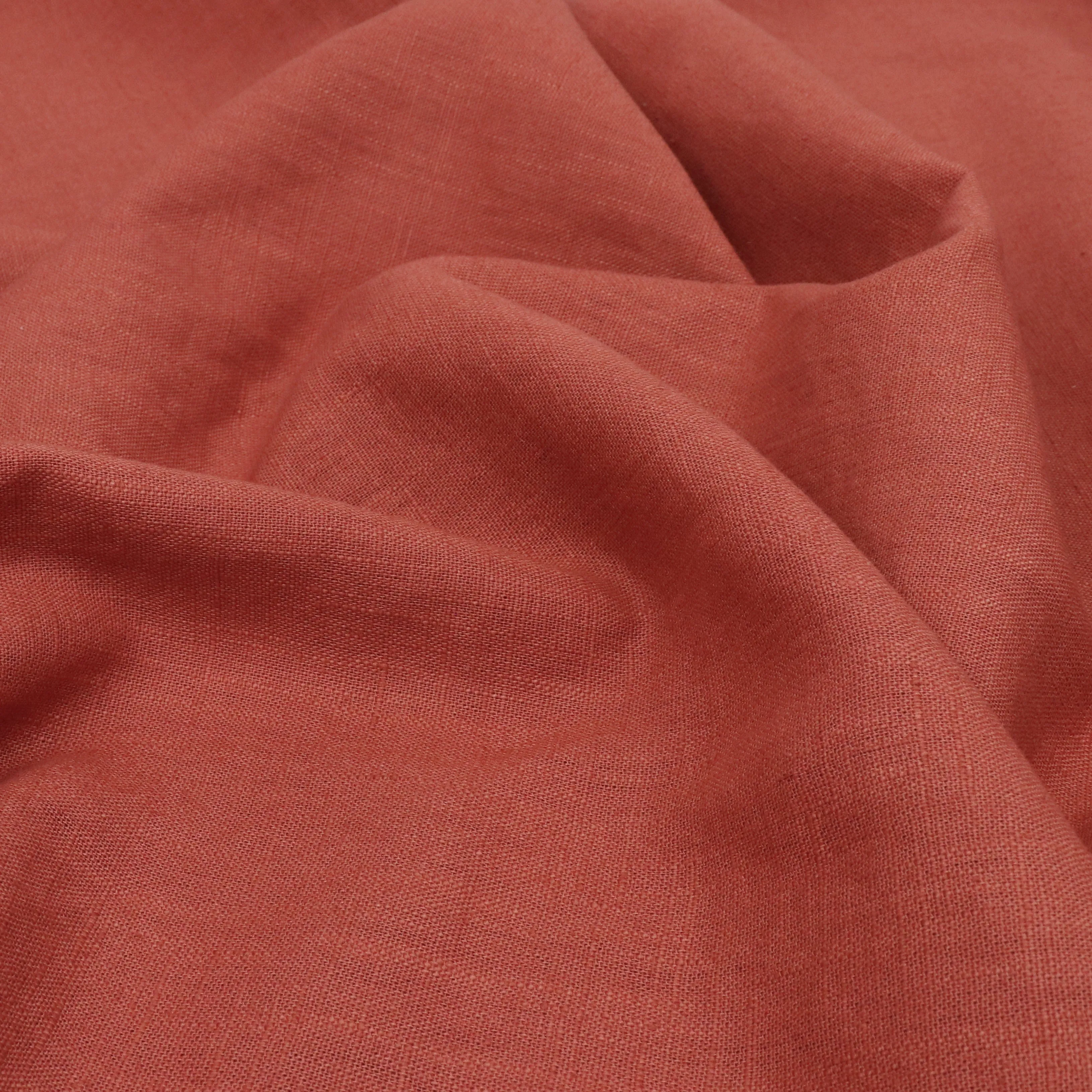 Washed Linen Cotton - Terracotta