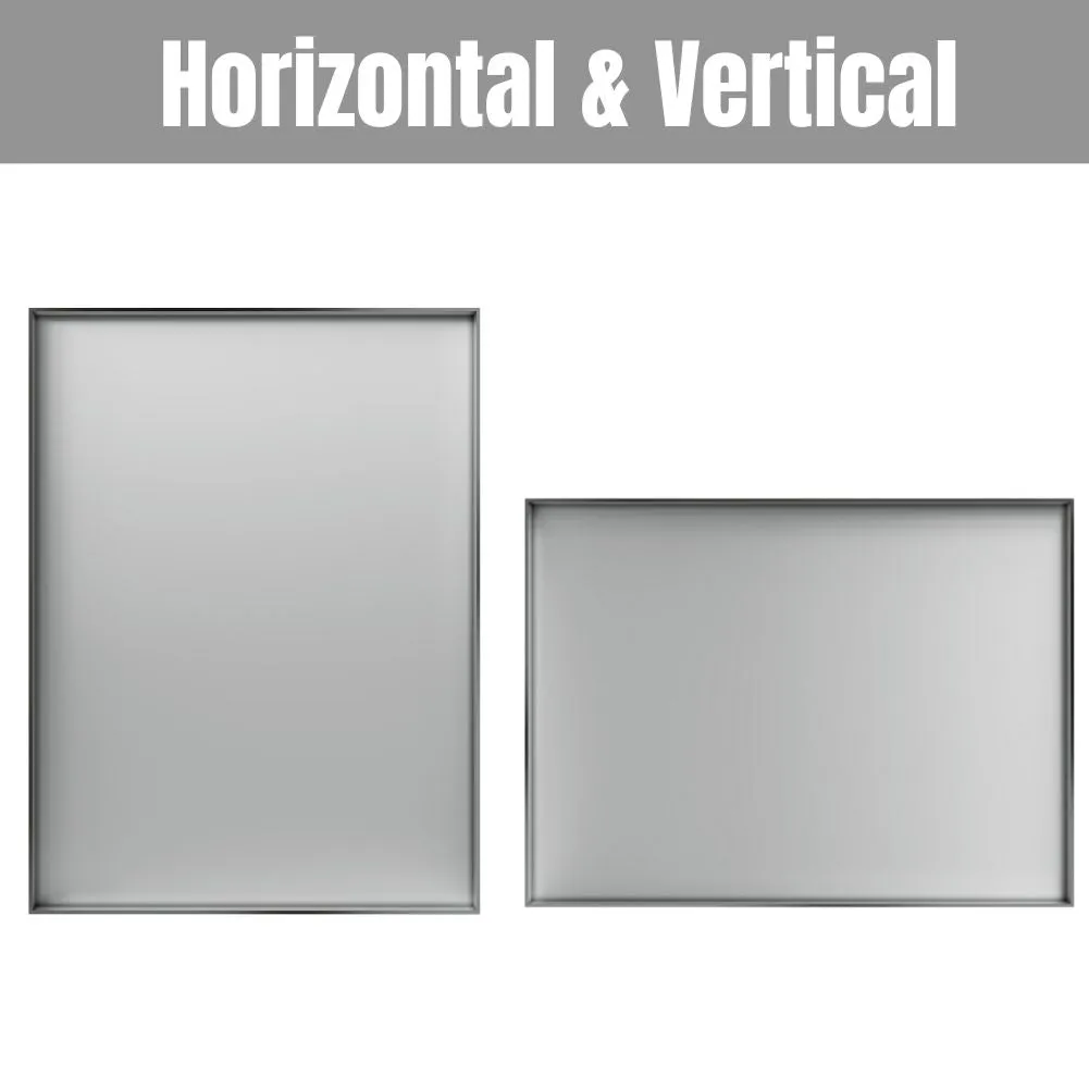 Waterpar® 22 in. W x 30 in. H Rectangular Aluminum Framed Wall Bathroom Vanity Mirror