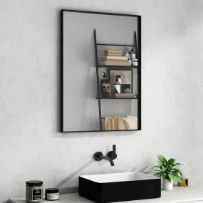 Waterpar® 22 in. W x 30 in. H Rectangular Aluminum Framed Wall Bathroom Vanity Mirror