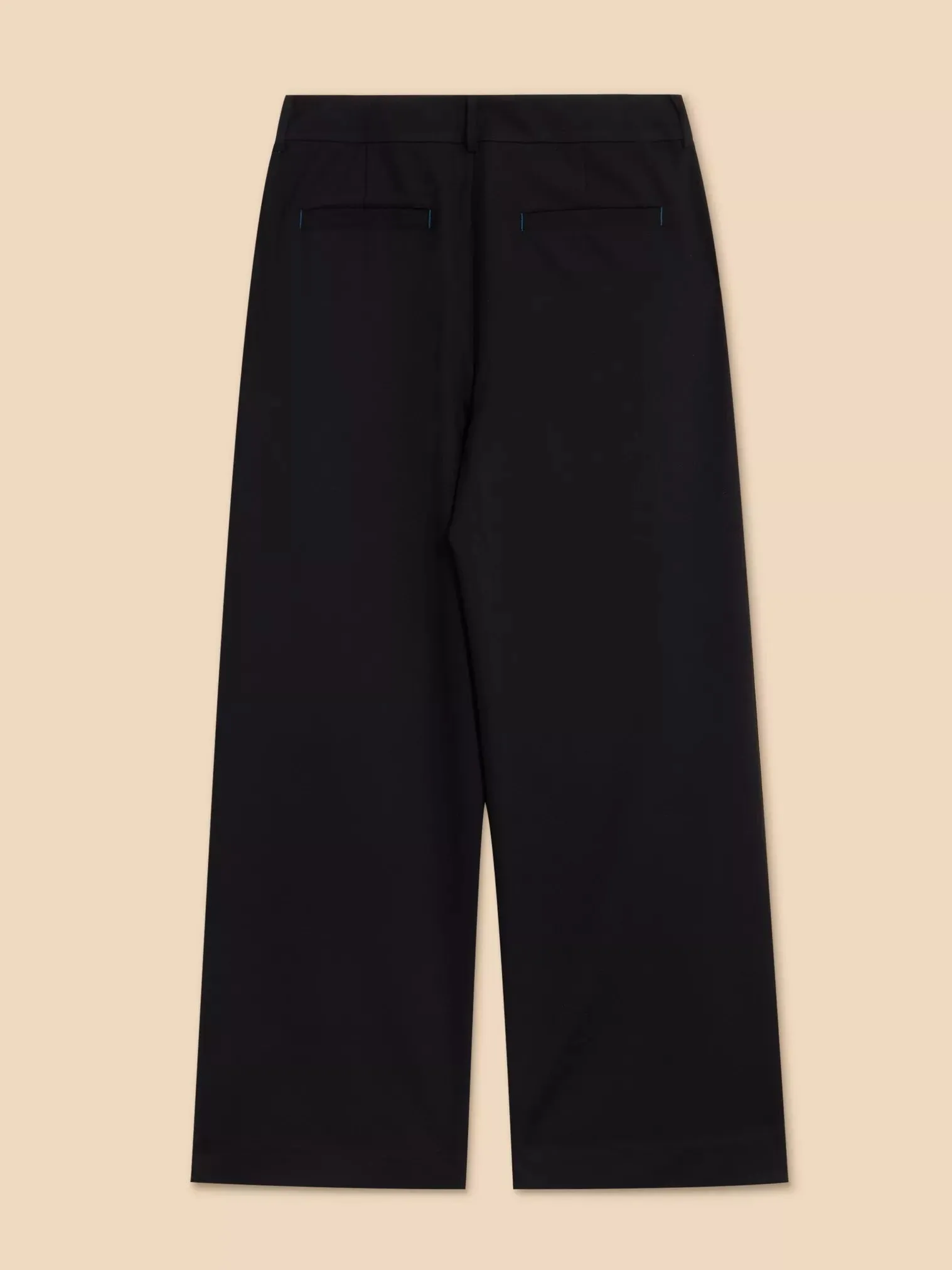 White Stuff Belle Wide Leg Trouser Pure Black