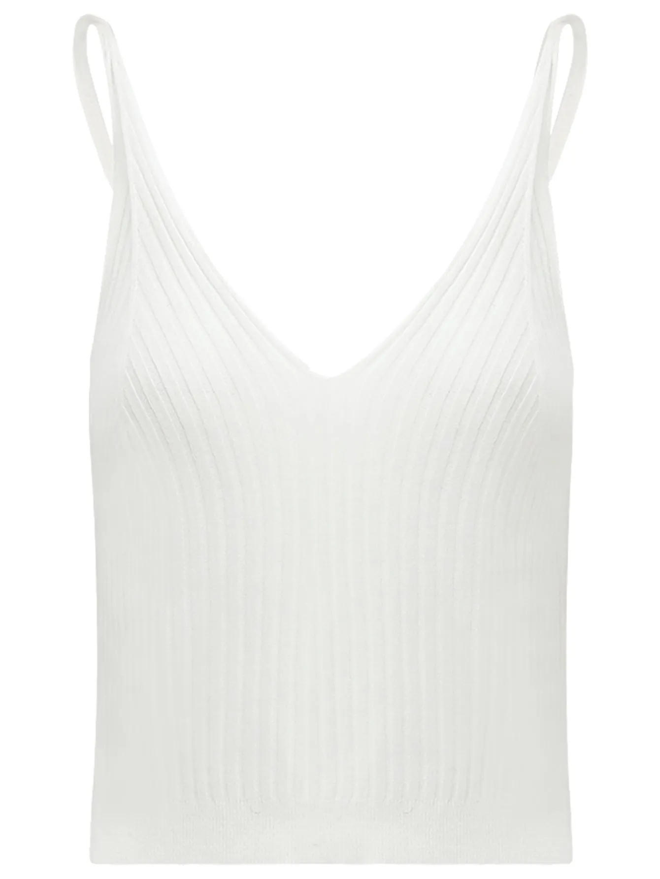 White V-Neck Cami Top