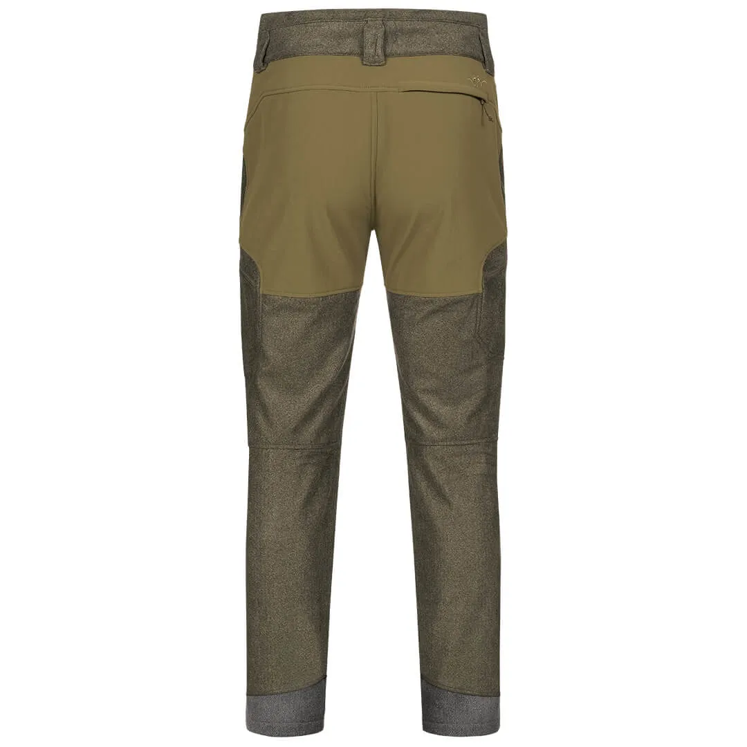 Whizz Vintage Trousers - Olive Melange/Black by Blaser