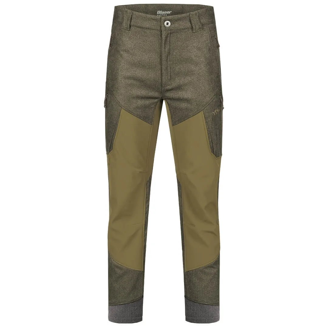 Whizz Vintage Trousers - Olive Melange/Black by Blaser