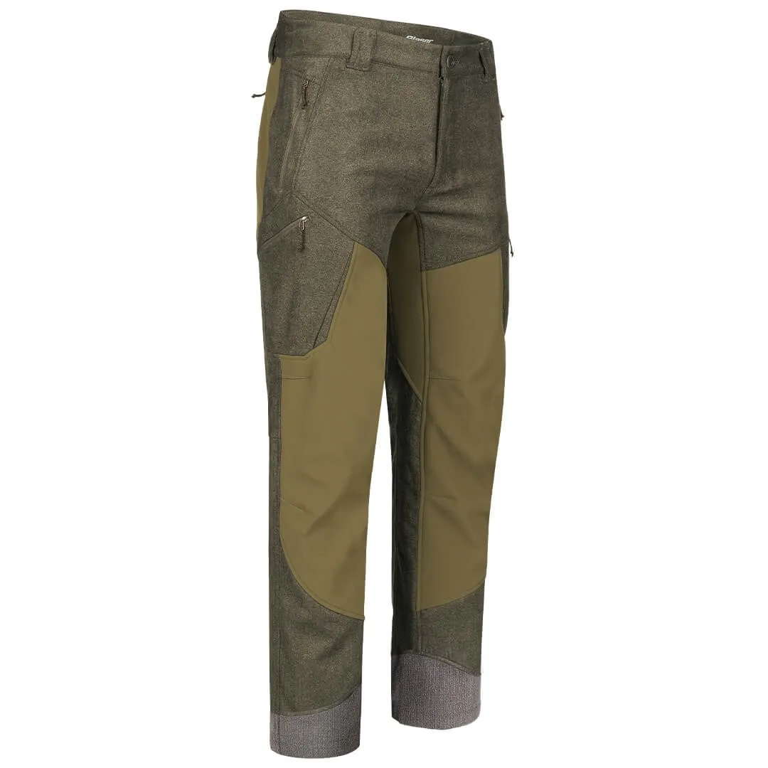 Whizz Vintage Trousers - Olive Melange/Black by Blaser