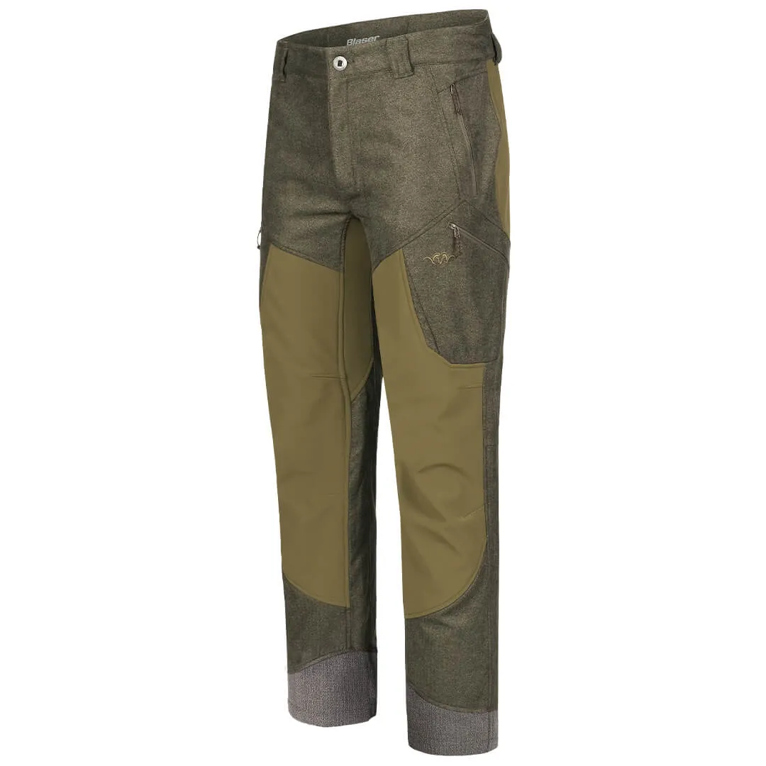 Whizz Vintage Trousers - Olive Melange/Black by Blaser