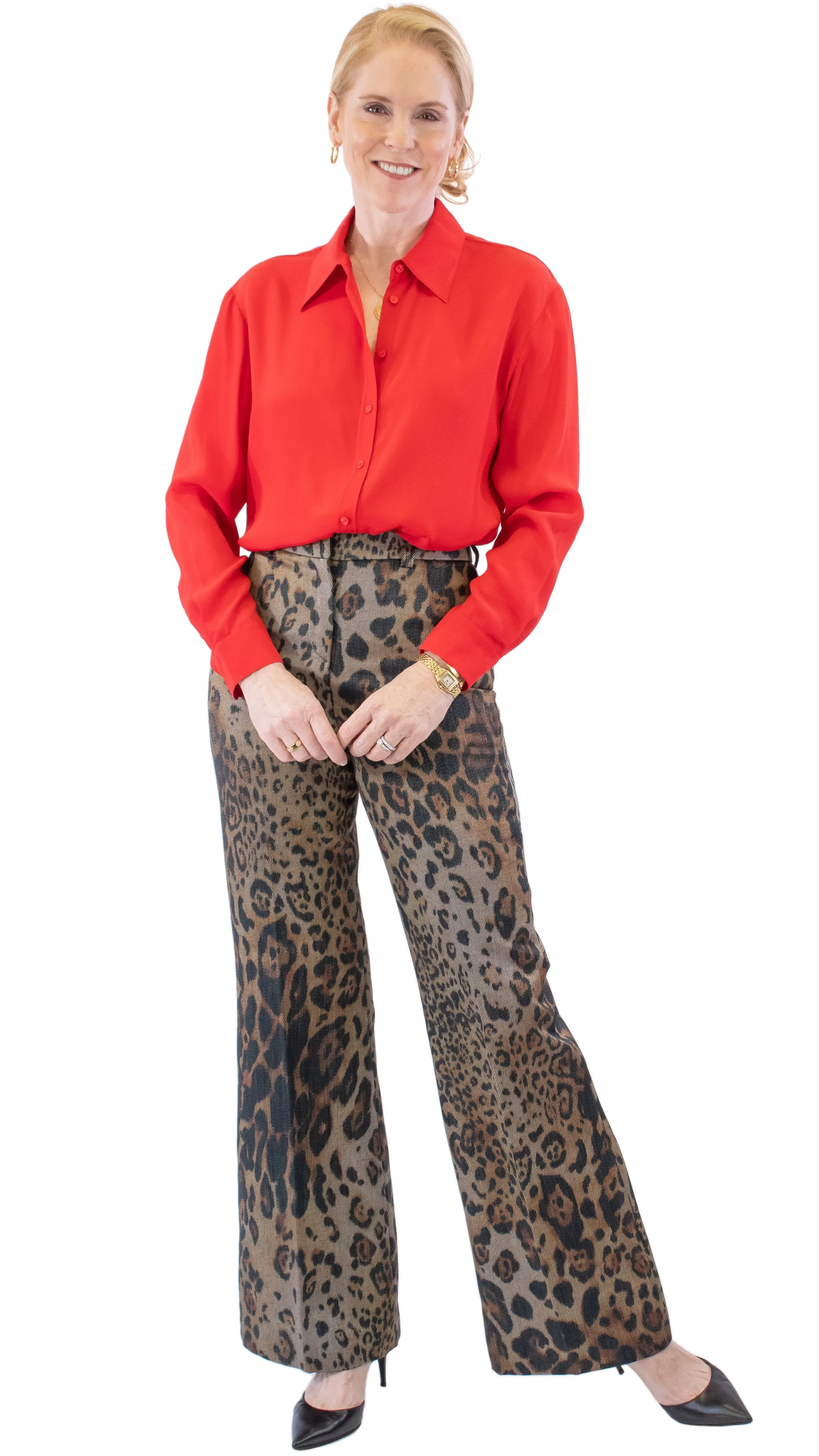 Wide Leg Pant - Cheetah Print