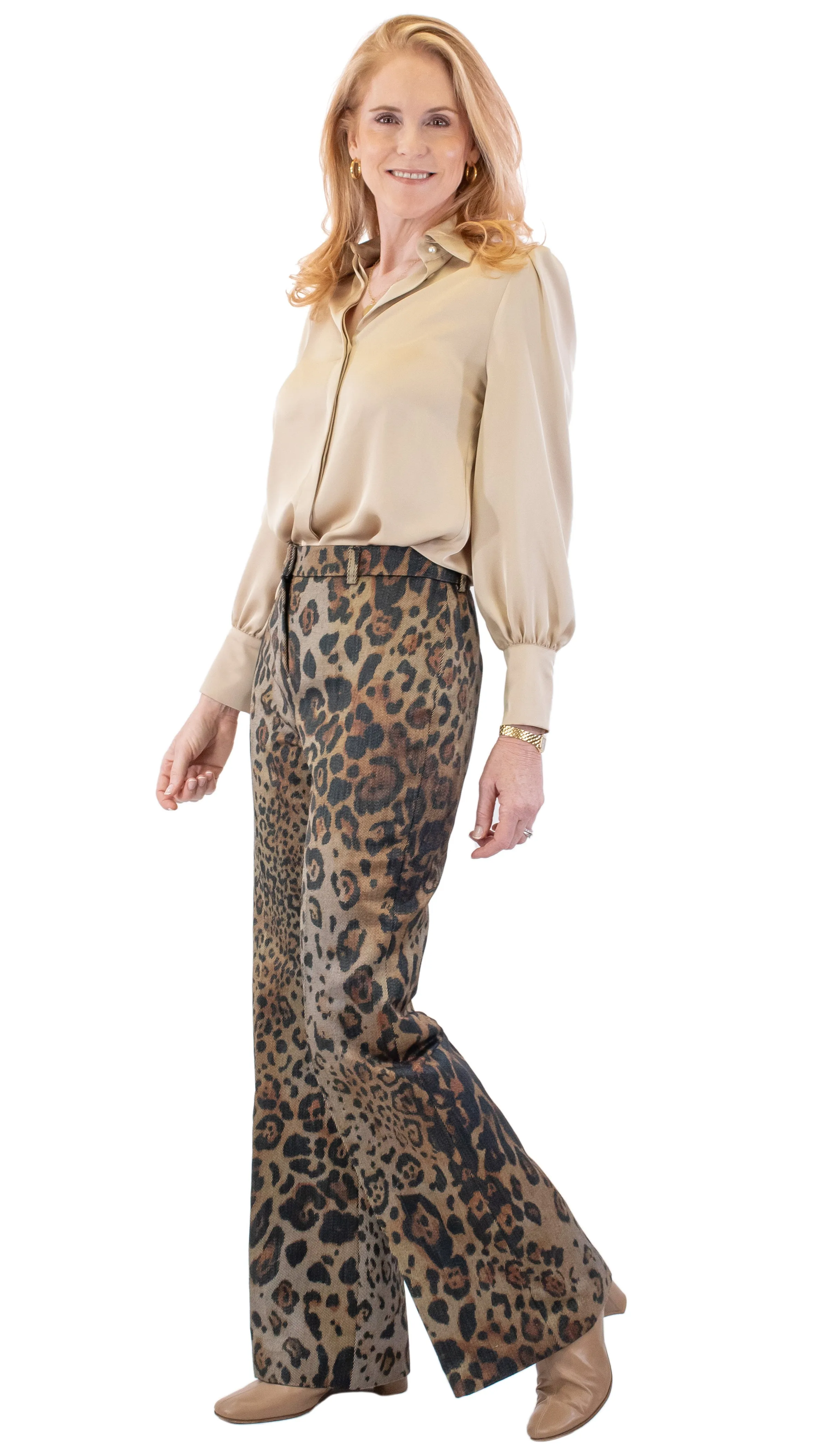 Wide Leg Pant - Cheetah Print