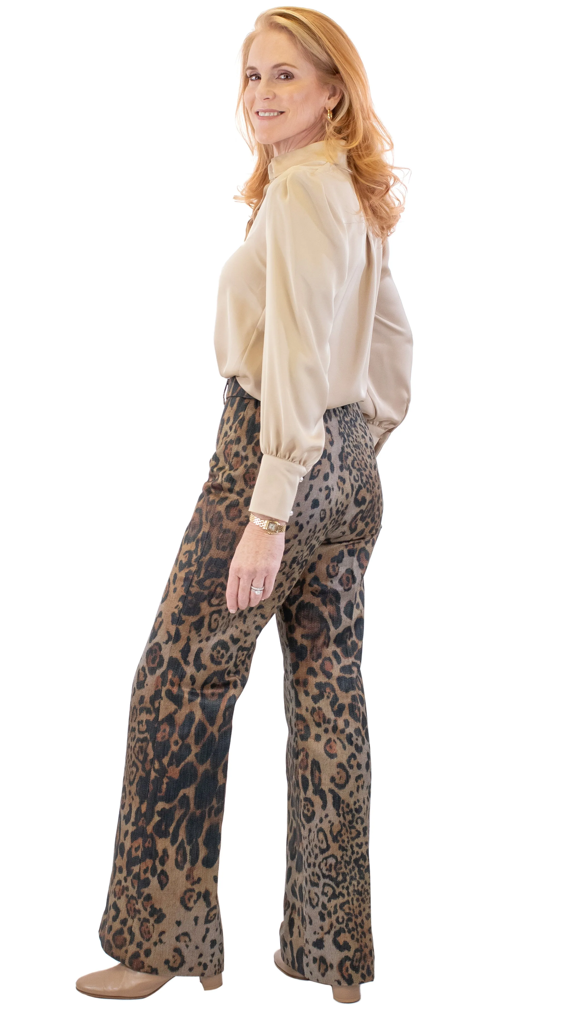 Wide Leg Pant - Cheetah Print