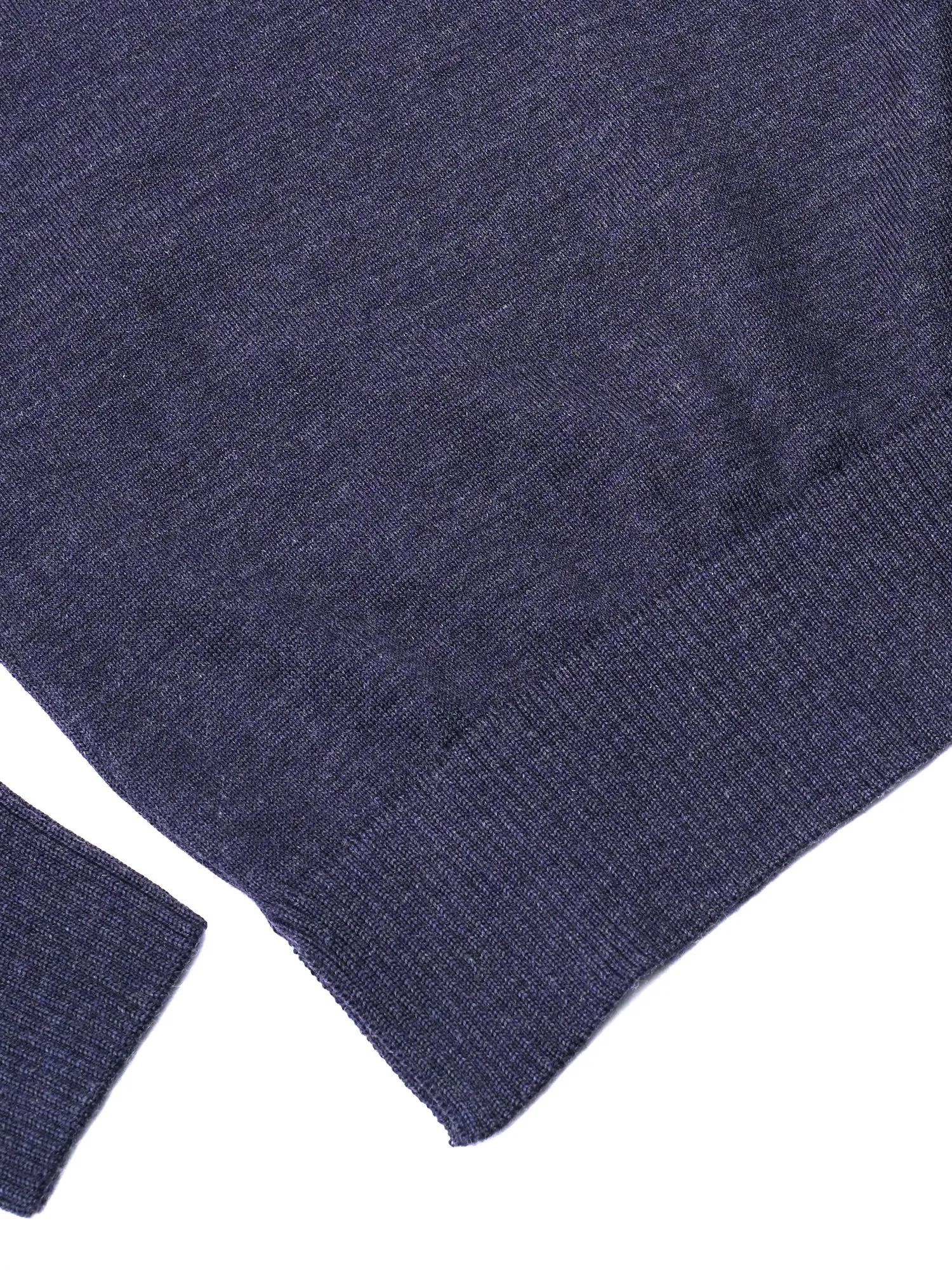 W_MERINOS R-NECK PULLOVER FOX HEAD PATCH_INDIGO