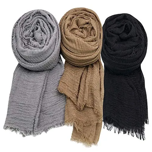 Women Scarf Shawl for All Season 3PCS Scarve Wrap Head Scarve.