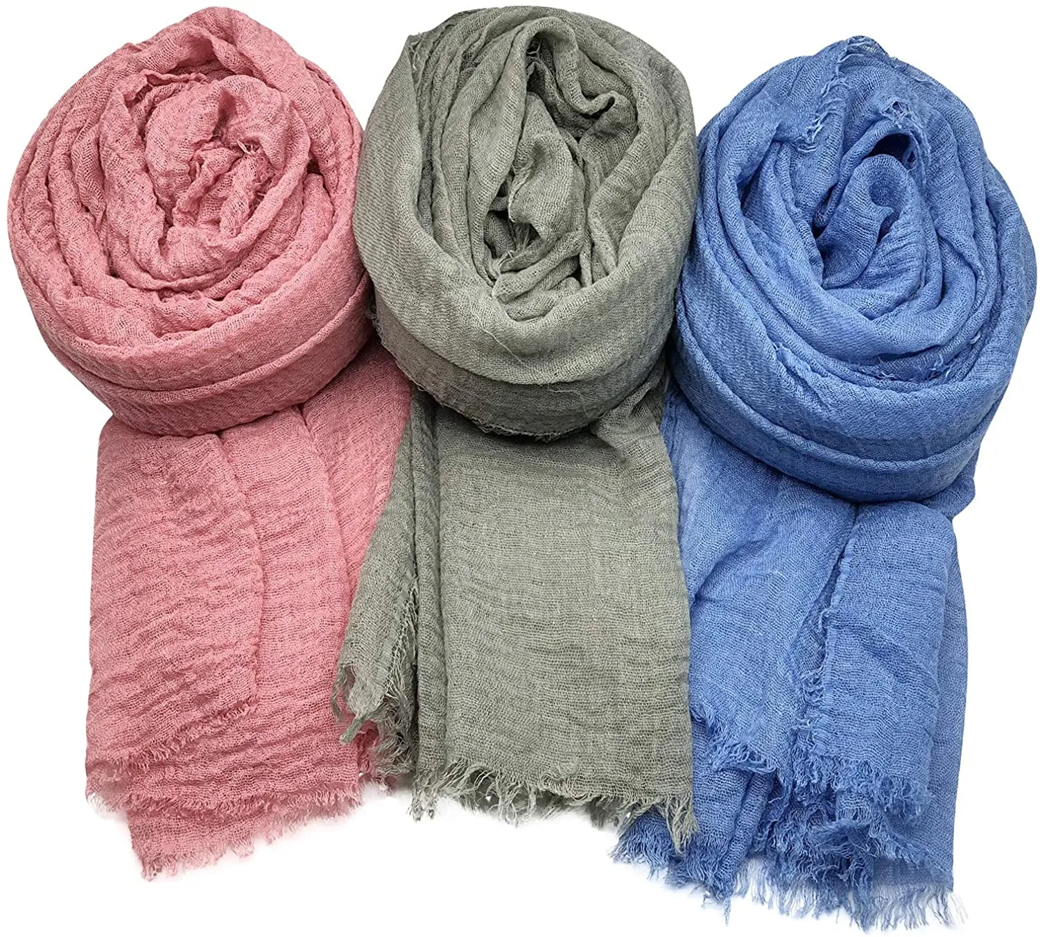 Women Scarf Shawl for All Season 3PCS Scarve Wrap Head Scarve.