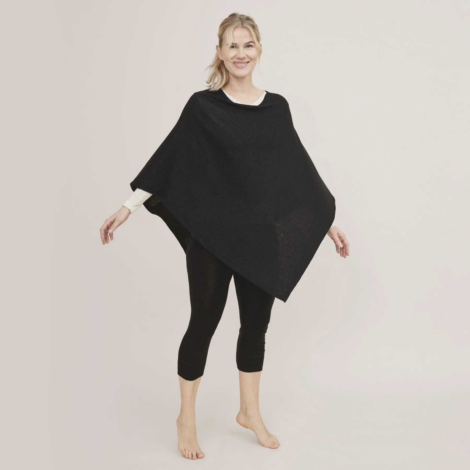 Women's Merino Silk Poncho